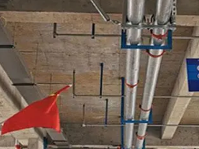 岳阳楼管廊支架的安装方法
