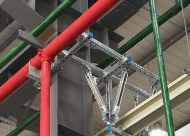 岳阳楼该抗震支架的整体式支吊架结构协调性好